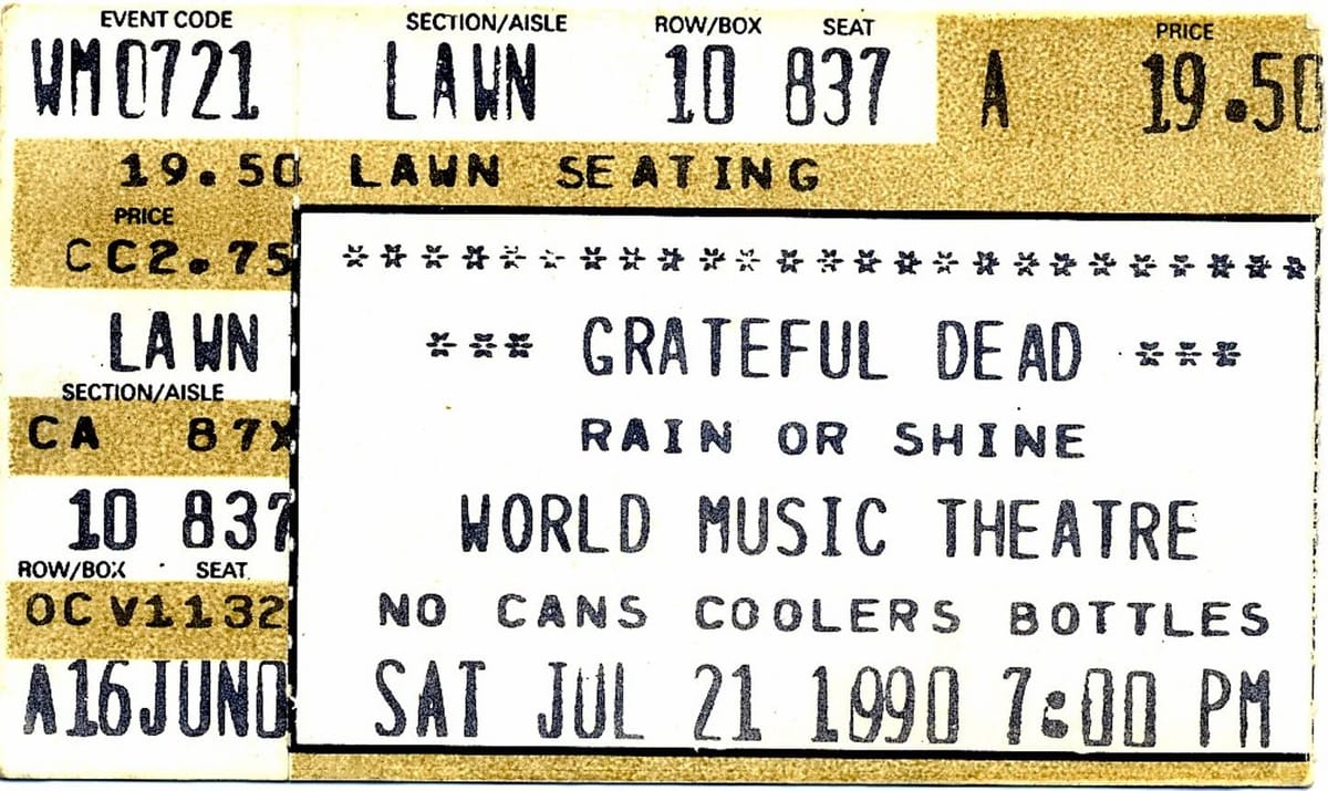 Grateful Dead, Tinley Park, IL, July 21, 1990 Post feature image