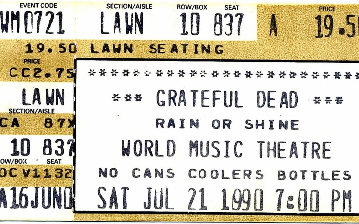 Grateful Dead, Tinley Park, IL, July 21, 1990 Post feature image