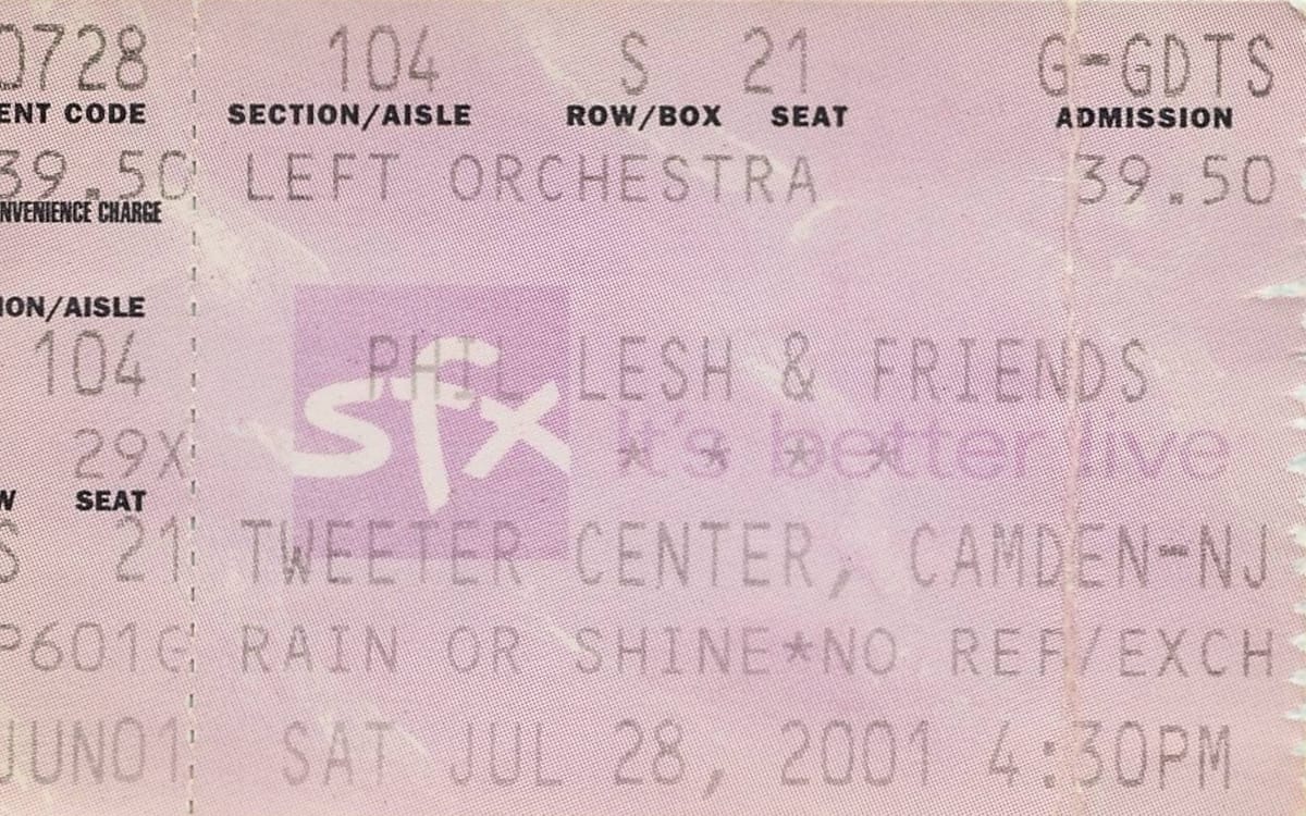 Phil Lesh & Friends, Camden, NJ, July 28, 2001 Post feature image