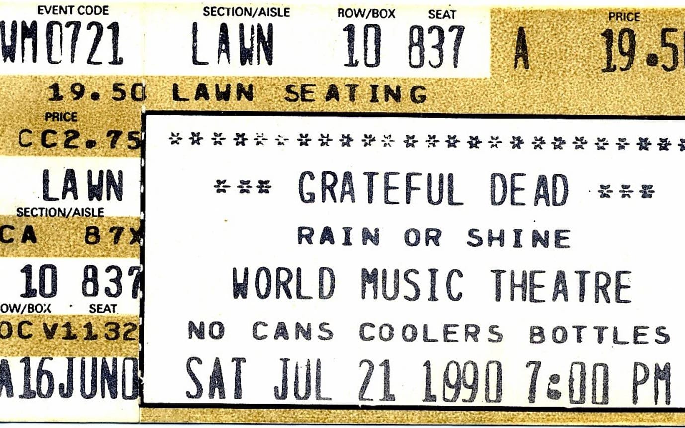 Grateful Dead, Tinley Park, IL, July 21, 1990 Post image